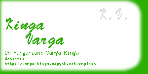 kinga varga business card